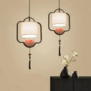 GobekUsa Chinese Cloth Chandelier for Bedroom, Dining Room, Corridor, Hotel - Light and Stylish