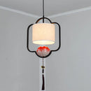 GobekUsa Chinese Cloth Chandelier for Bedroom, Dining Room, Corridor, Hotel - Light and Stylish