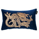 GobekUsa Chinese Dragon Embroidery Lumbar Pillow Cover Gold