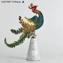 GobekUsa Chinese Dragon Phoenix Decor for Wine Cabinet Porch Study, Modern Home Gift