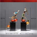 GobekUsa Chinese Enamel Persimmon Ruyi Ornament for Living Room Wine Cabinet Décor