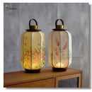 GobekUsa Chinese Fabric Desk Lamp: Antique Handheld Palace Lantern, Ancient Style Atmosphere Light
