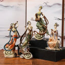 GobekUsa Chinese Goddess Fairy Sculpture Musical Instrument Home Decor Figurine