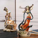 GobekUsa Chinese Goddess Fairy Sculpture Musical Instrument Home Decor Figurine