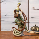 GobekUsa Chinese Goddess Fairy Sculpture Musical Instrument Home Decor Figurine