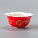 Vintage black and gold dragon tea cup kitchen porcelain set by Decorbites