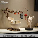 GobekUsa Chinese Gourd Key & Desktop Storage Decoration for Wealth Attraction