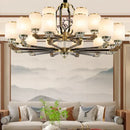 GobekUsa Chinese Jade Chandelier | Modern Duplex Villa Lighting