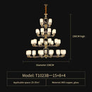 GobekUsa Chinese Jade Chandelier | Modern Duplex Villa Lighting