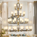 GobekUsa Chinese Jade Chandelier | Modern Duplex Villa Lighting