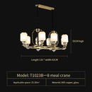 GobekUsa Chinese Jade Chandelier | Modern Duplex Villa Lighting