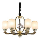 GobekUsa Chinese Jade Chandelier | Modern Duplex Villa Lighting