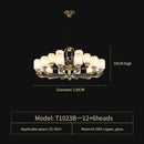 GobekUsa Chinese Jade Chandelier | Modern Duplex Villa Lighting