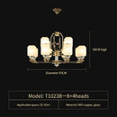 GobekUsa Chinese Jade Chandelier | Modern Duplex Villa Lighting