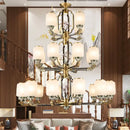 GobekUsa Chinese Jade Chandelier | Modern Duplex Villa Lighting