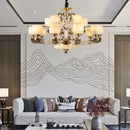 GobekUsa Chinese Jade Chandelier: Modern Living Room & Restaurant Décor
