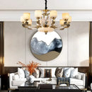 GobekUsa Chinese Jade Chandelier: Modern Living Room & Restaurant Décor