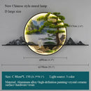 GobekUsa Chinese Landscape LED Wall Lamp for Home Living Bedroom Study