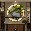 GobekUsa Chinese Landscape LED Wall Lamp for Home Living Bedroom Study