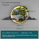 GobekUsa Chinese Landscape LED Wall Lamp for Home Living Bedroom Study