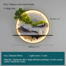 GobekUsa Chinese Landscape LED Wall Lamp for Home Living Bedroom Study