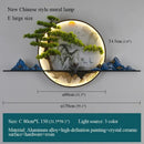 GobekUsa Chinese Landscape LED Wall Lamp for Home Living Bedroom Study