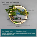 GobekUsa Chinese Landscape LED Wall Lamp for Home Living Bedroom Study
