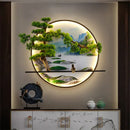 GobekUsa Chinese Landscape LED Wall Lamp for Home Living Bedroom Study