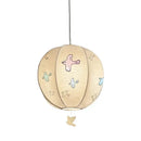 GobekUsa Chinese Medieval Dove Embroidery Fabric Pendant Light - Creative Hanging Line Light