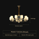 GobekUsa Chinese Natural Jade All Copper Chandelier for Luxury Living Room Villa