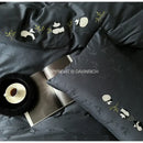 GobekUsa Chinese Panda Bamboo Jacquard Duvet Cover Set Luxury Cotton Bed Sheet Set