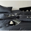 GobekUsa Chinese Panda Bamboo Jacquard Duvet Cover Set Luxury Cotton Bed Sheet Set