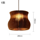 GobekUsa Chinese Paper Pendant Light for Restaurant Living Room, Southeast Asian Style