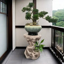 GobekUsa Chinese Resin Floor Flower Stand, Modern Minimalist Living Room Decor
