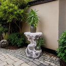 GobekUsa Chinese Resin Floor Flower Stand, Modern Minimalist Living Room Decor