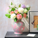 GobekUsa Chinese Retro Blue & White Porcelain Vase Flower Arrangement Home Decor