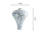 GobekUsa Chinese Retro Ceramic Vase Flower Arrangement Handmade Home Decor