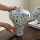 GobekUsa Chinese Retro Ceramic Vase Flower Arrangement Handmade Home Decor