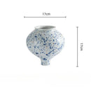 GobekUsa Chinese Retro Ceramic Vase Flower Arrangement Handmade Home Decor