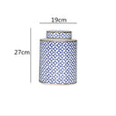 GobekUsa Chinese Retro Ceramics Golden Vase with Cover for Home Décor and Organization