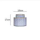 GobekUsa Chinese Retro Ceramics Golden Vase with Cover for Home Décor and Organization