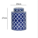GobekUsa Chinese Retro Ceramics Golden Vase with Cover for Home Décor and Organization