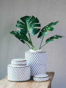 GobekUsa Chinese Retro Ceramics Golden Vase with Cover for Home Décor and Organization
