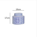 GobekUsa Chinese Retro Ceramics Golden Vase with Cover for Home Décor and Organization