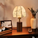 GobekUsa Chinese Retro Patterned Fabric Bedside Lamp