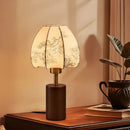 GobekUsa Chinese Retro Patterned Fabric Bedside Lamp
