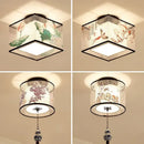 GobekUsa Chinese Style Ceiling Lamp, Creative Warm Light for Hotel Villa Corridors