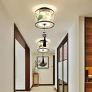 GobekUsa Chinese Style Ceiling Lamp, Creative Warm Light for Hotel Villa Corridors