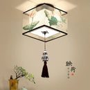 GobekUsa Chinese Style Ceiling Lamp, Creative Warm Light for Hotel Villa Corridors