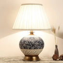 GobekUsa Chinese Style Ceramic Copper Table Lamp for Living Room & Bedroom